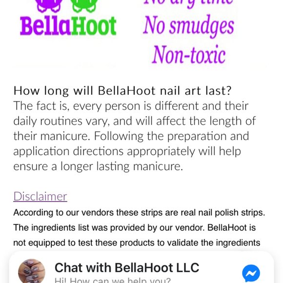 Bella Hoot Premium polish Purple Cupcake Nail Polish Strips - Picture 5 of 6